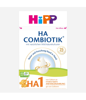 HiPP Hypoallergenic (HA) Stage 1 Combiotic Milk Formula (600g) German Version 0+